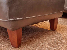 Macy's  Chateau D'ax Charcoal Grey Leather Ottoman