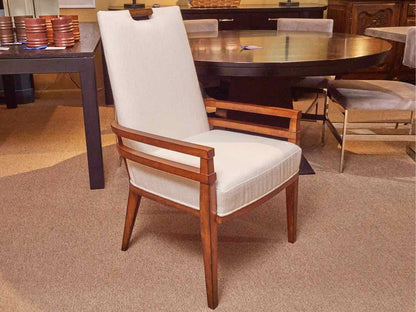 Set Of 4 Tommy Bahama 'Coles Bay' Ivory  Upholstered  Arm  Dining Chairs