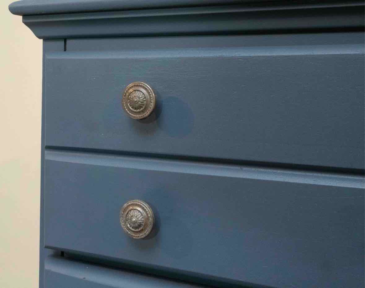 'Blue Sea Tern' Custom Finish 5 Drawer Chest