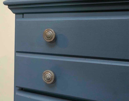 'Blue Sea Tern' Custom Finish 5 Drawer Chest