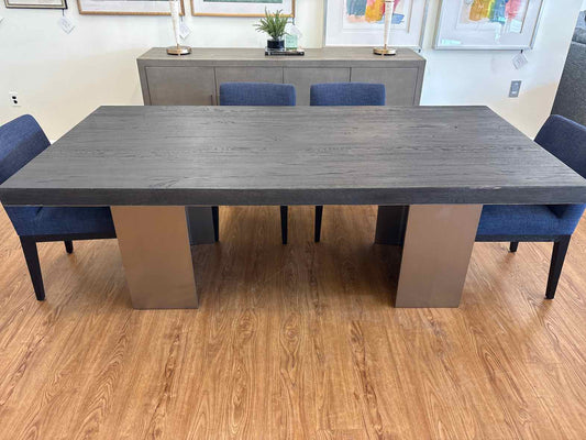 RH I-Beam Rectangular Dining Table