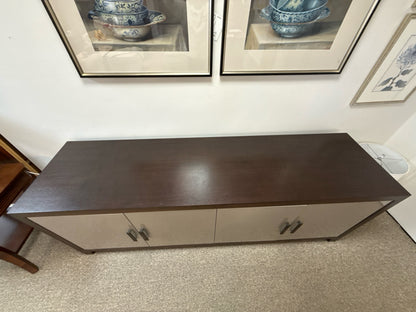 Four Door Two Tone Media Console