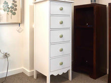 Maine Cottage 'Nellie' Lingerie Chest in White W/ Green Knobs