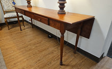 Custom-Made Cherry Drop Leaf Console