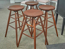 Set of Four Benchmade Cherry Bar Stools