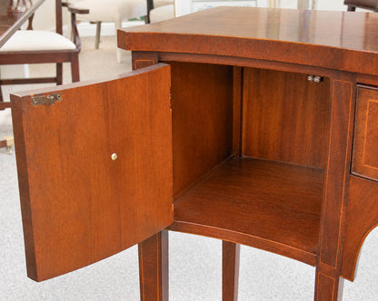 Baker "Historic Charleston" Federal-Style Mahogany Serpentine Console Table