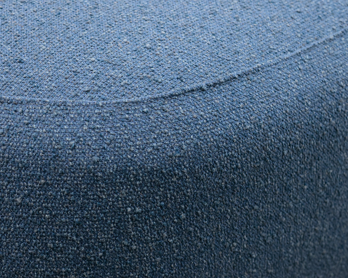 Room & Board Asher Blue Upholstered Ottoman
