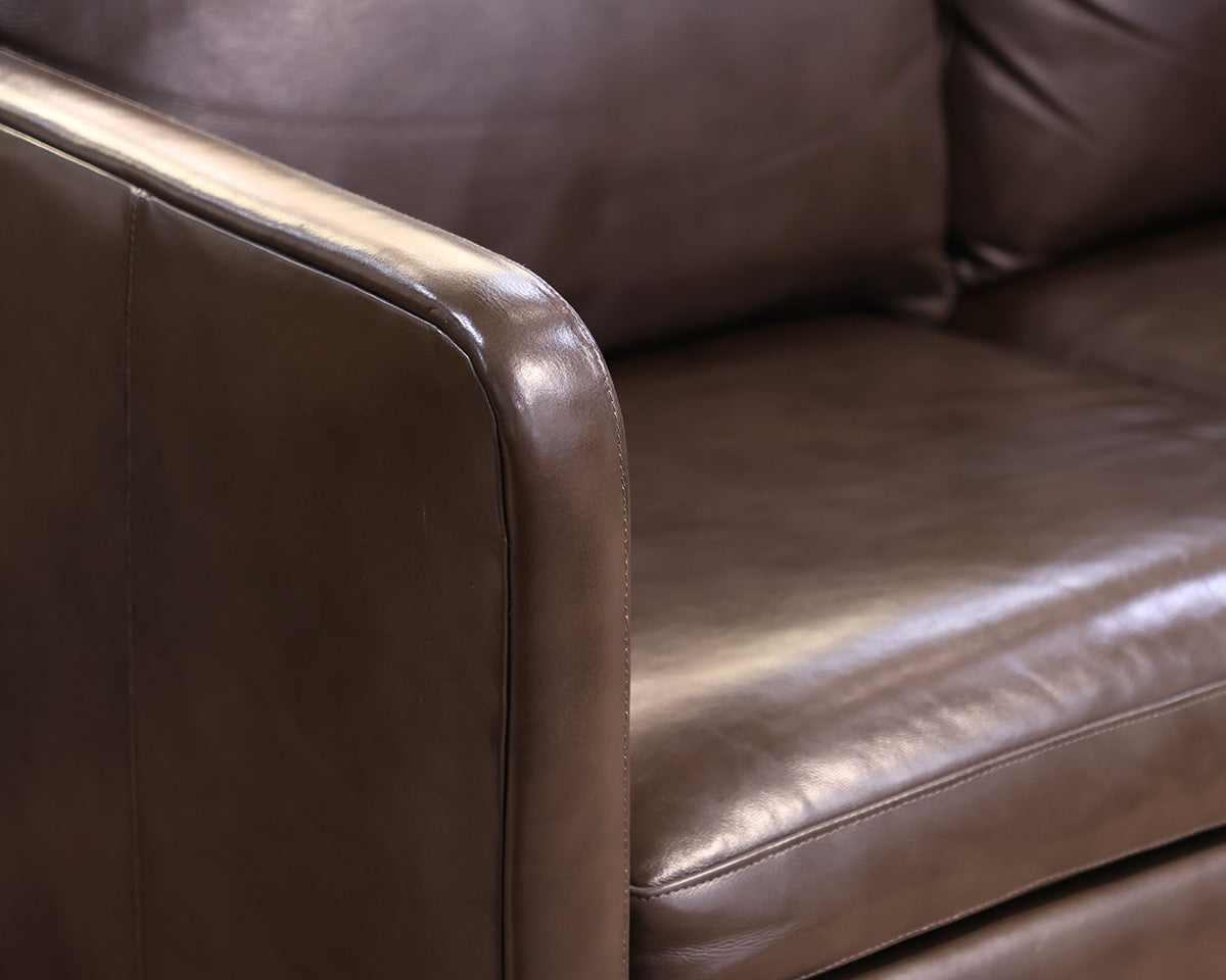 Hancock and Moore 3-Cushion Leather Sofa