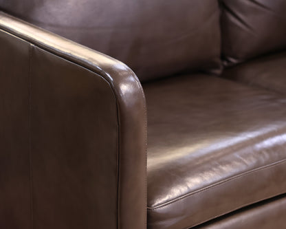 Hancock and Moore 3-Cushion Leather Sofa