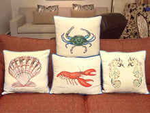 Set Of 4 Nautical Theme Accent Pillows