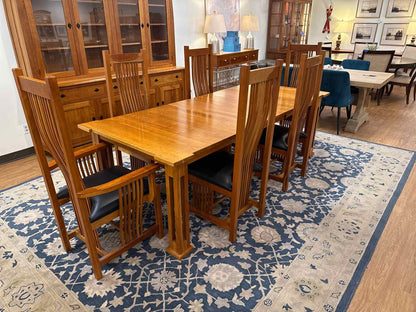 Mastercraft Cherry Mission-Style Table & 6 Chair Set