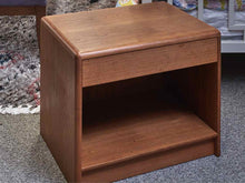 Mid-Century Modern Style Teak Open Nightstand