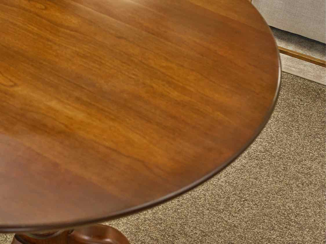 Solid Cherry Round Tilt Top Side Table