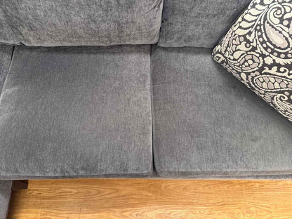 Circle Furniture 2-Piece Sectional in Deep Grey