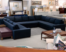 Lee Industries U Shaped 3-Piece Navy Sectional