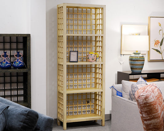 Yellow/Green Windowpane Bookcase