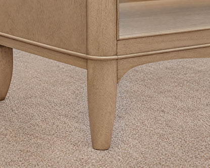 Barbara Barry for Baker Gray Wash Bedside Chest