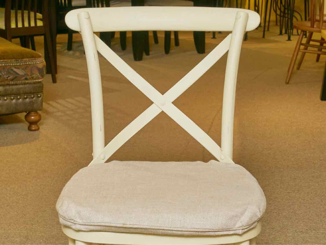 Set of 4 RH 'Madeline' Ivory Bistro Dining Chairs with Cain Seats