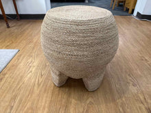 Palecek Wrapped Rope Bulb Stool / Table