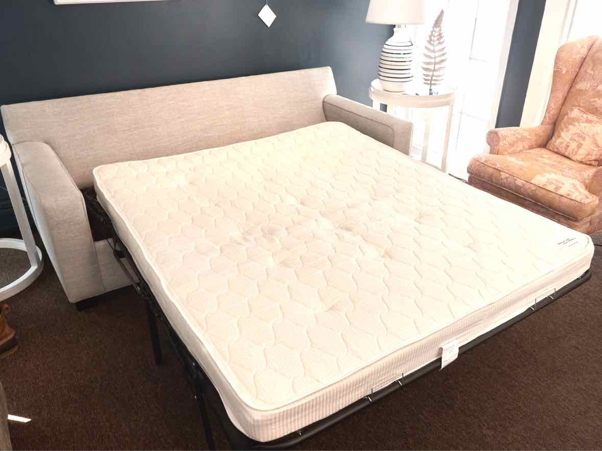 Mitchell Gold + Bob Williams  Gold Alex Queen Sleeper In "Dove Grey" Wool Blend