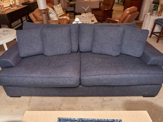 Mercury Orson  ' Sugarshack Denim' 2 Cushion Feather Blend  4 Toss Pillows Sofa