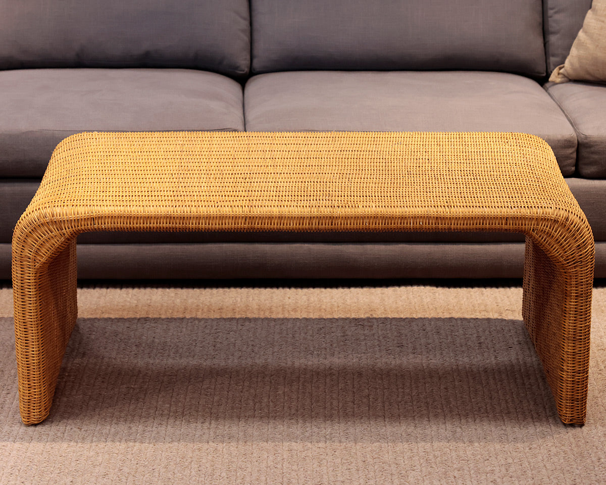 Wicker Waterfall Cocktail Table