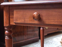 Cherry Side Table with 1 Drawer & Spoon Feet