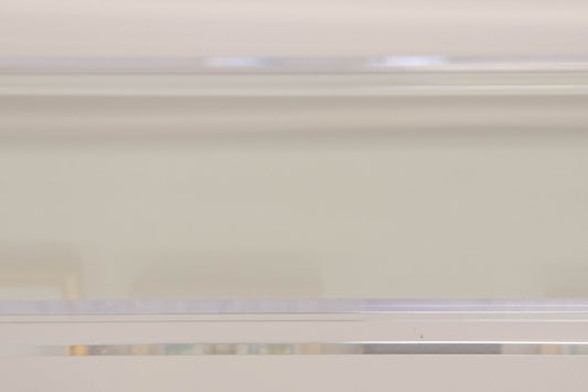 Anthropologie 'Oscarine' Lucite & Brass Finish & Glass Shelf Console