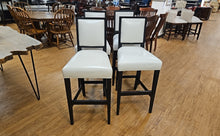 Mitchell Gold Set of 4 Leather Bar Stools