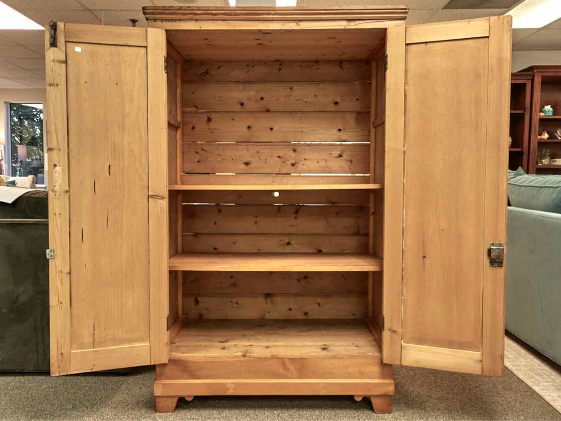 English Pine 2 Door Armoire