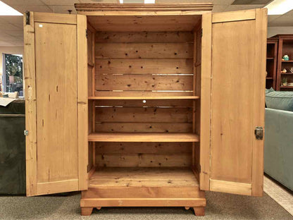 English Pine 2 Door Armoire