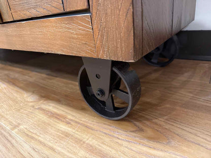 Industrial Rustic Sideboard On Casters