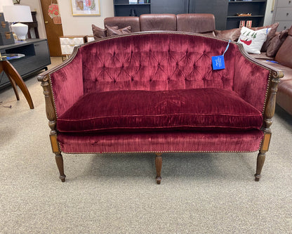 Sheraton Style Mahogany Framed Sette