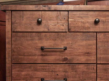 Pottery Barn Elm Wood Plank Top  Dresser with 9 Drawers