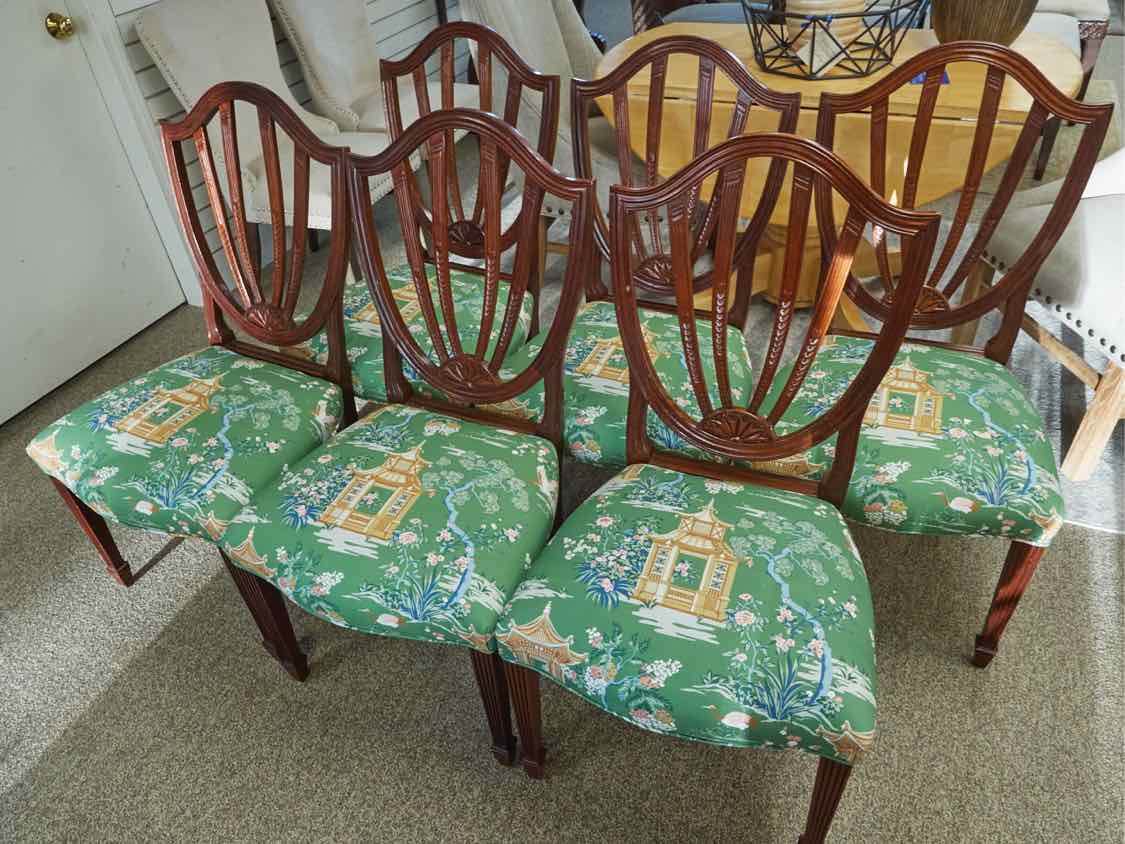 Set of Six Baker Mahogany Dining Chairs