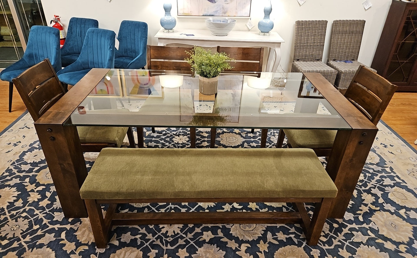 Canadel 'Loft' Dining Set w/ 4 Chairs & Bench