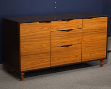 Palo Samko Rosewood Credenza in Rosewood with Brown Lacquer Frame
