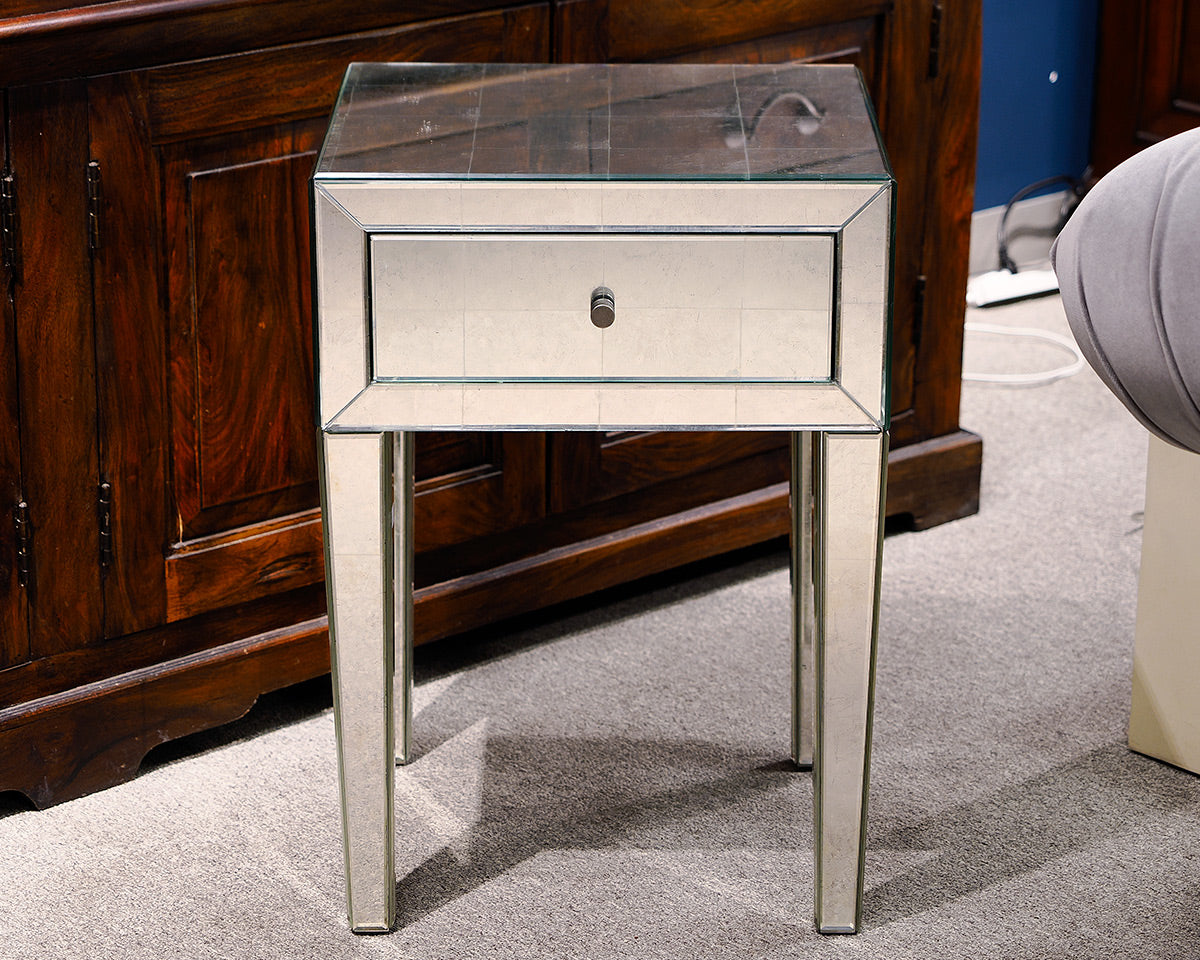 Restoration Hardware Antique Mirrored Accent Table