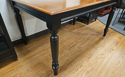 Dual Tone Maple & Black Dining Set