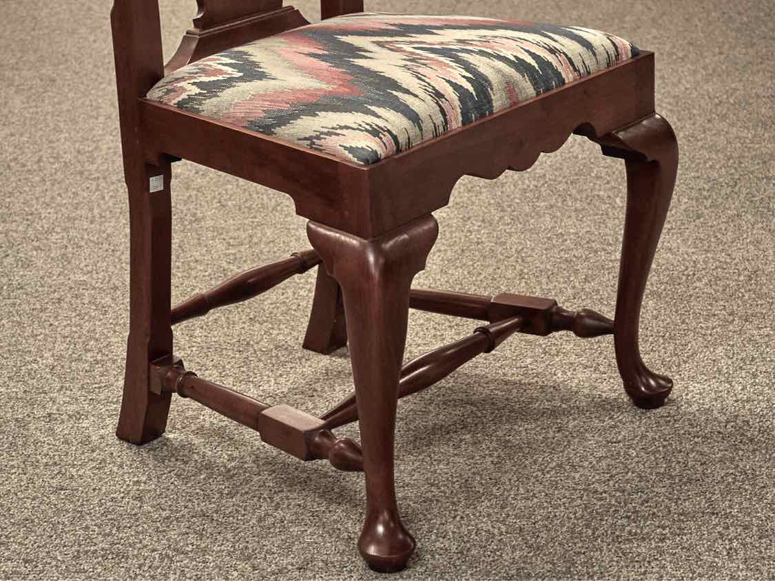Eldred Wheeler Cherry Double Pedestal Dining Table & Set of Six Chairs