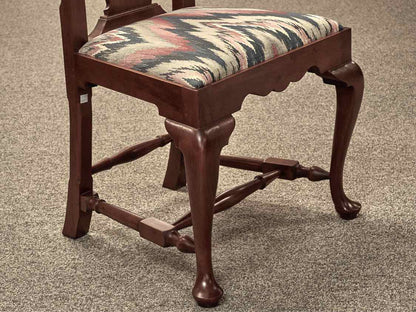 Eldred Wheeler Cherry Double Pedestal Dining Table & Set of Six Chairs