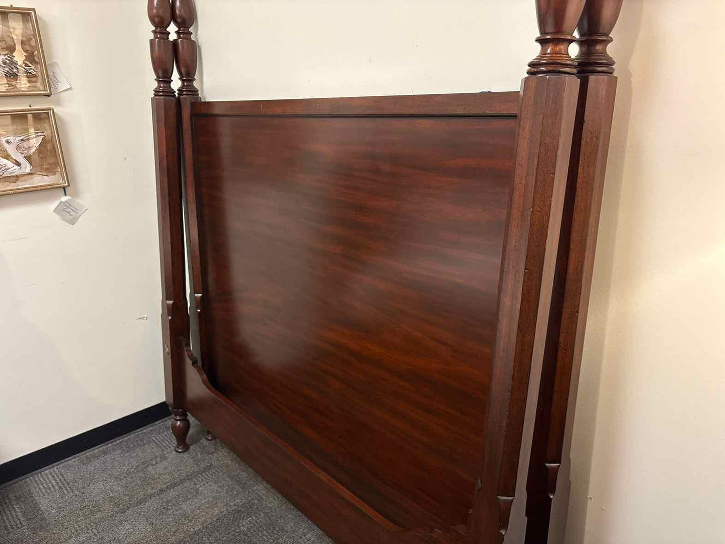Ethan Allen Mahogany 4-Poster Queen Bed