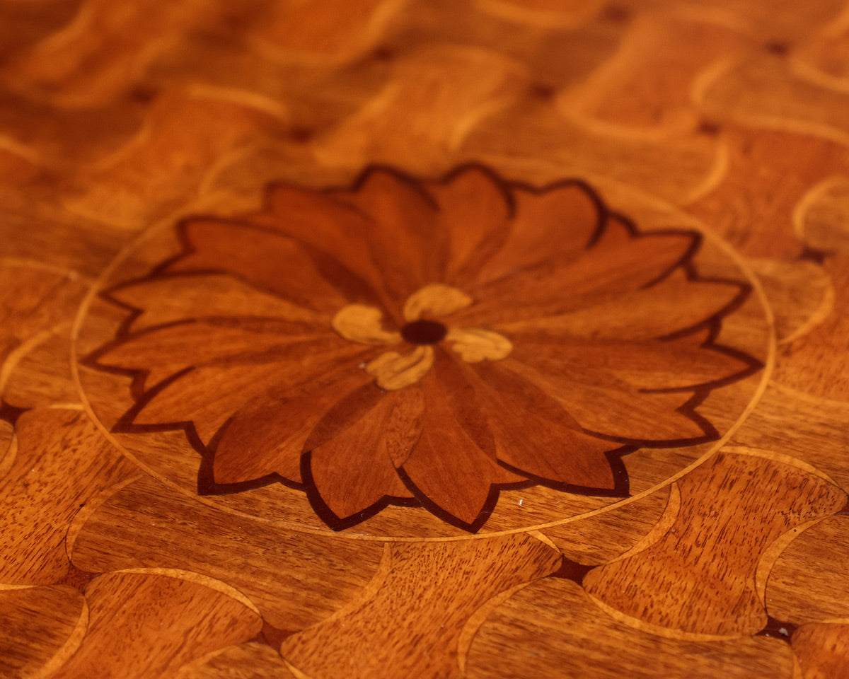 Maitland Smith Marquetry Inlaid Game Table