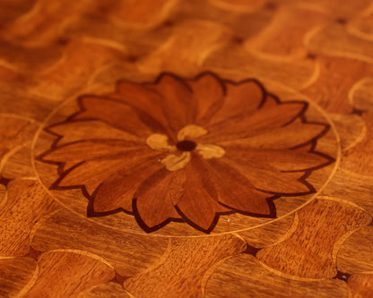 Maitland Smith Marquetry Inlaid Game Table