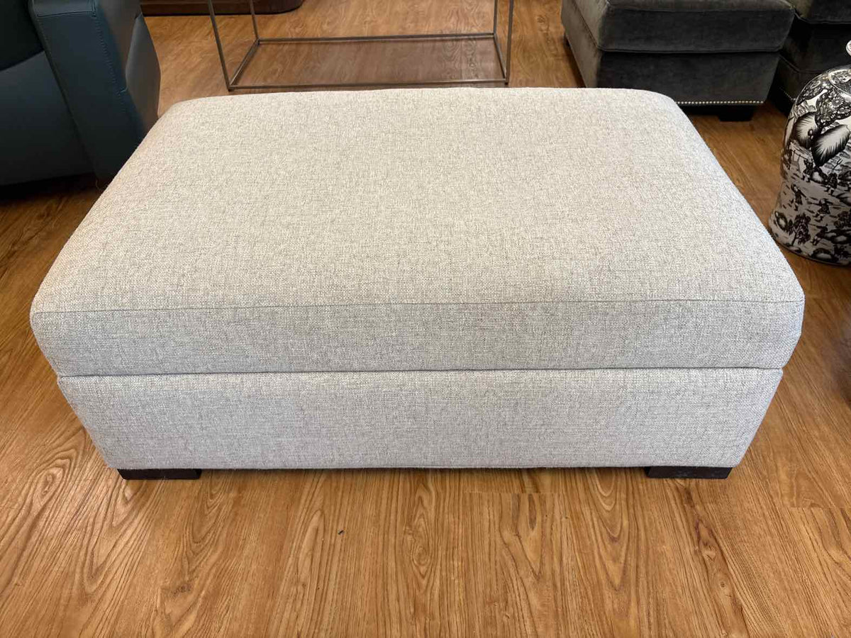 Crate & Barrel 'Axis' Sofa w/Storage Ottoman