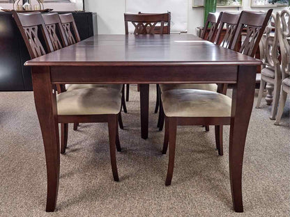 Boston Interiors Dark Cherry Table & Set of 8 Chairs