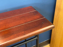 Cherry Console Table on Iron Base