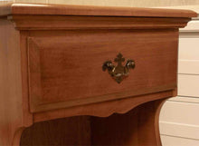 Maple 1 Drawer Nightstand with Open Storage