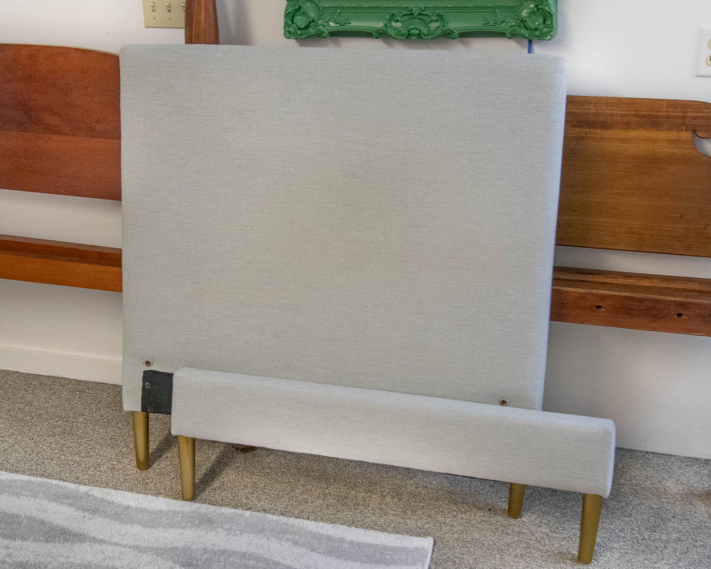 Pottery Barn Twin Platform Bed In Alabaster Performance Weave Fabric