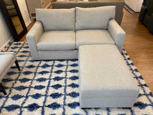 Crate & Barrel 'Axis' Sofa w/Storage Ottoman